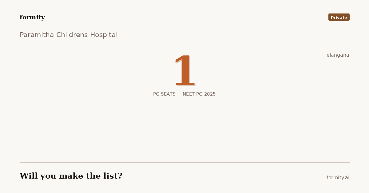 Paramitha Childrens Hospital, Kompally, Medchal, Telangana-500067 ...